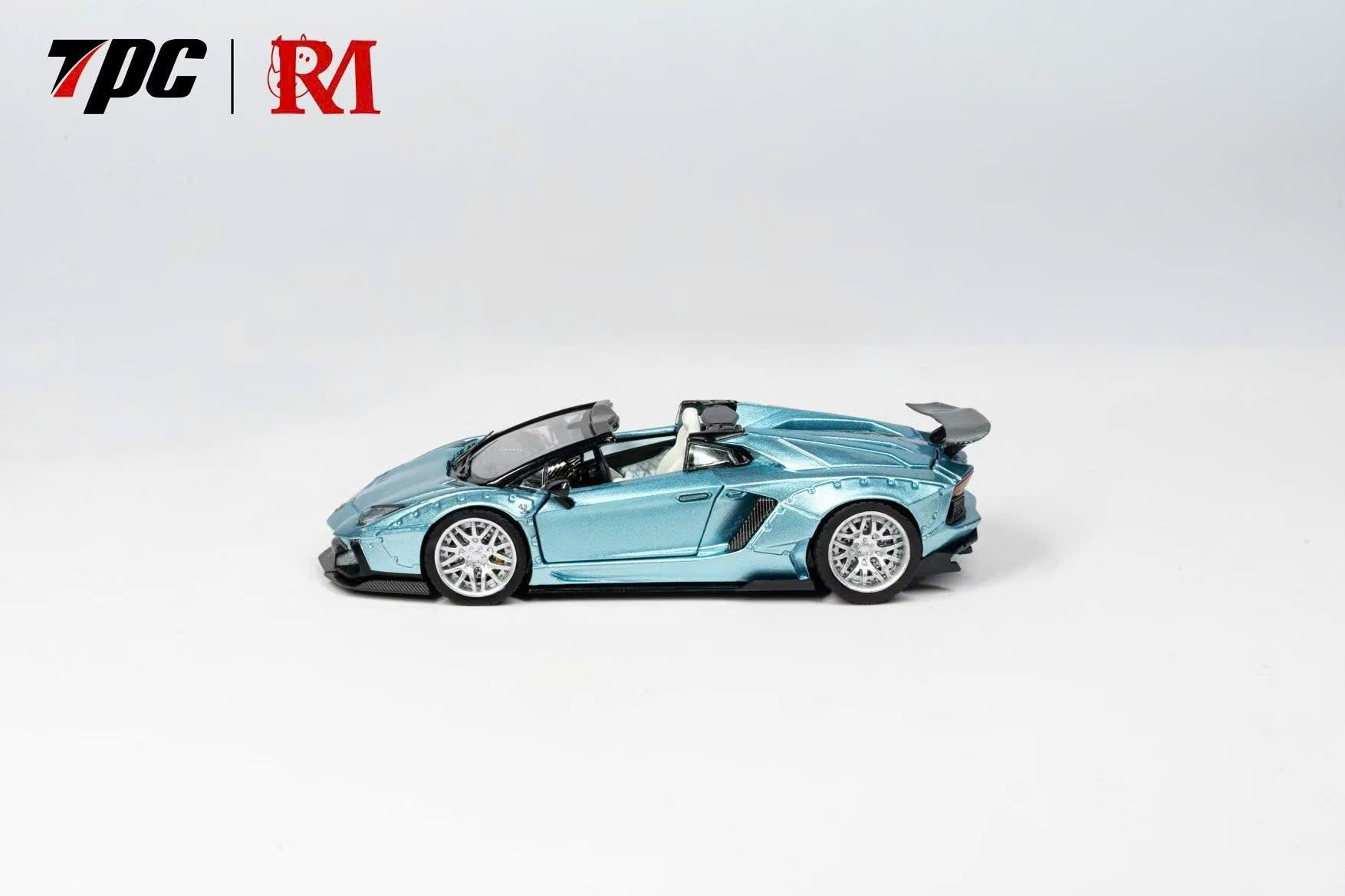  Mô hình xe Lamborghini Aventador LP700-4 LBWK wide body mở 2 cửa + nắp máy sau limited edition 500pcs tỉ lệ 1:64 TPC x Rhino Model RM Rhino OT64133 
