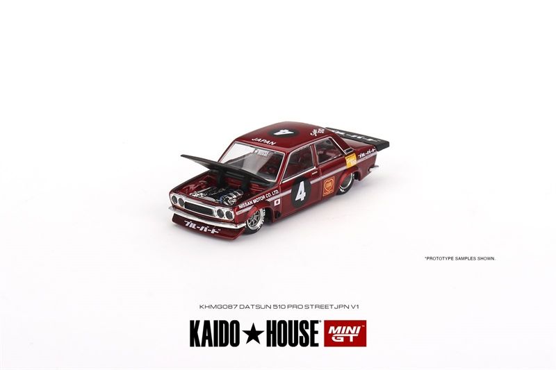  Mô hình xe Datsun 510 Pro Street JPN V1 tỉ lệ 1:64 Kaido House MiniGT 