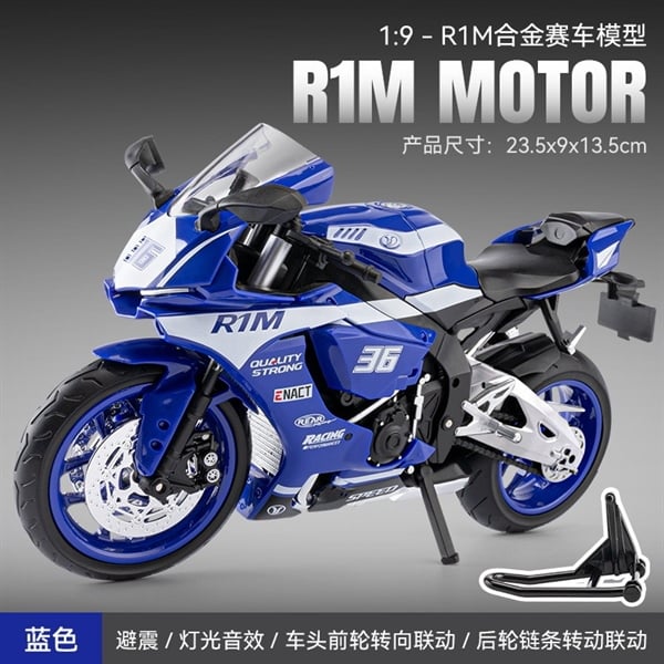  Mô hình xe Yamaha R1M địa hình tỉ lệ 1:9 Jiaye model MT09009 