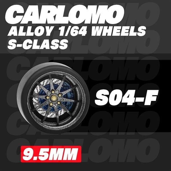  Phụ kiện độ bánh cho xe mô hình Carlomo Wheels S-Class kích thước 9,5mm bằng kim loại tỉ lệ 1:64 Carlomo S0 