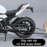  Mô hình xe BMW S1000RR 2024 có cánh gió tỉ lệ 1:12 Huayi Alloy MT070 