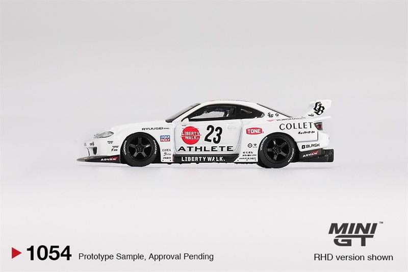  Mô hình xe Nissan LB-Super Silhouette S15 SILVIA ATHLETE bản Card tỉ lệ 1:64 MiniGT MGT01054 (NO CHASE CAR) 