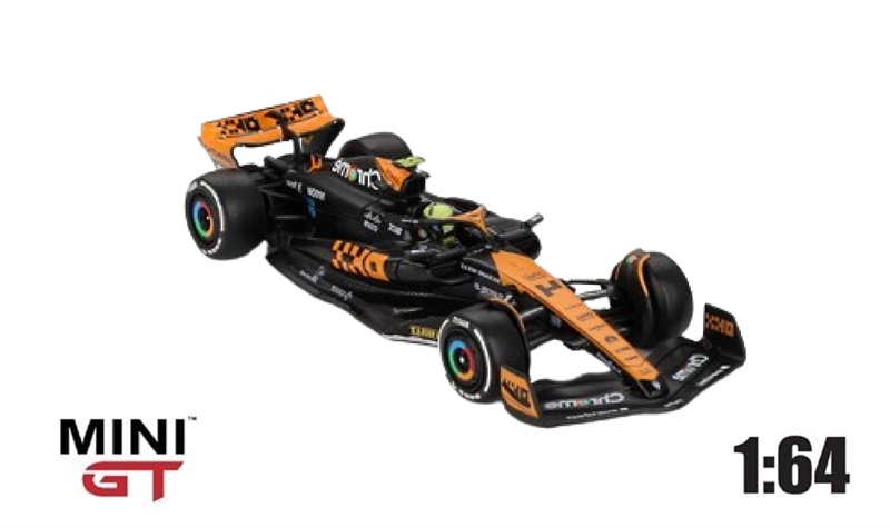  Mô hình xe McLaren MCL60 #4 Lando Norris 2023 F1 2023 Japanese GP 2nd Place tỉ lệ 1:64 MiniGT MGT00767-CH 