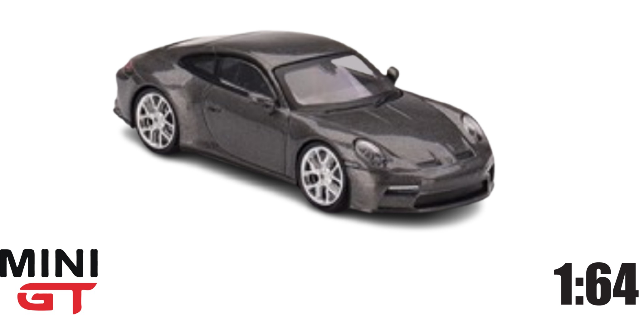  Mô hình xe Porsche 911 (992) GT3 Touring Agate Grey Metallic 1:64 MiniGT 