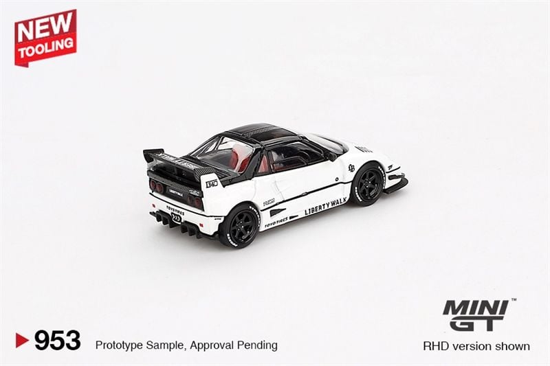  Mô hình xe Mazda AZ-1 Liberty Walk LB40 White 2024 Tokyo Auto Salon tỉ lệ 1:64 MiniGT bản card MGT00953-BL 