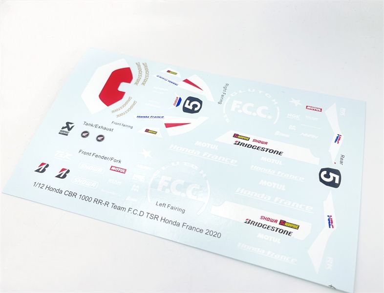  Decal nước Honda CBR1000RR 1:12 DC091 
