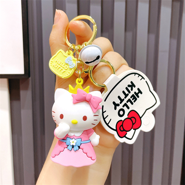  Móc khóa nhựa dẻo - silicon gấu Hello Kitty MK015 