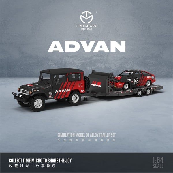  Mô hình xe AE86 FJ40 ADVAN TimeMicro 1:64 TM645203-T 