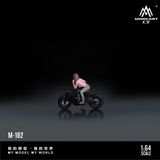  Mô hình nhân vật figure Black Iron Motorcycle Girl Suit tỉ lệ 1:64 MoreArt MO222162 