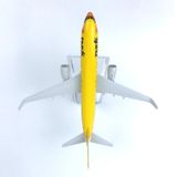  Mô hình máy bay Thailand Nok Boeing B737 HS-DJJ Yellow 16cm MB16057 