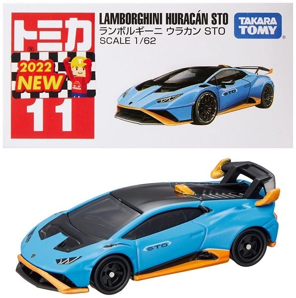  Mô hình xe Lamborghini Huracan STO No.11 tỉ lệ 1:64 Tomica 174783 