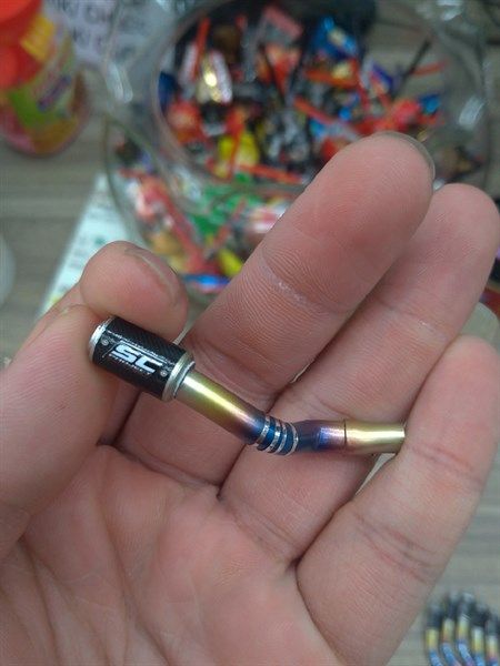  Phụ kiện mô hình lon pô titan và cổ pô dành cho mô hình tỉ lệ 1:12 PK250 