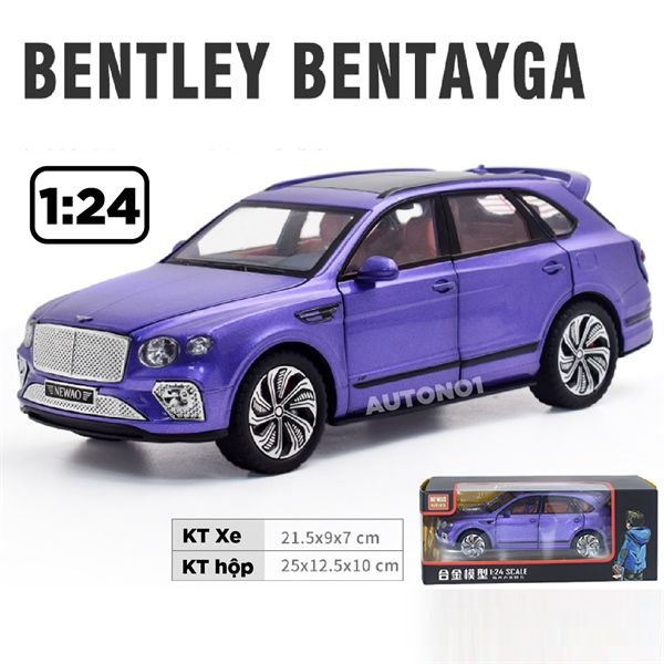  Mô hình xe Bentley Bentayga 2020 đánh lái được tỉ lệ 1:24 Newao OT457 
