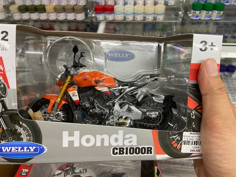  Mô hình xe Honda CB1000R độ Repsol tỉ lệ 1:12 Autono1 Welly D140A 