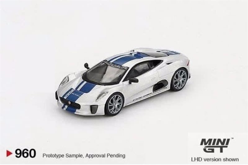  Mô hình xe Jaguar C-X75 Silver card tỉ lệ 1:64 MiniGT MGT00960 