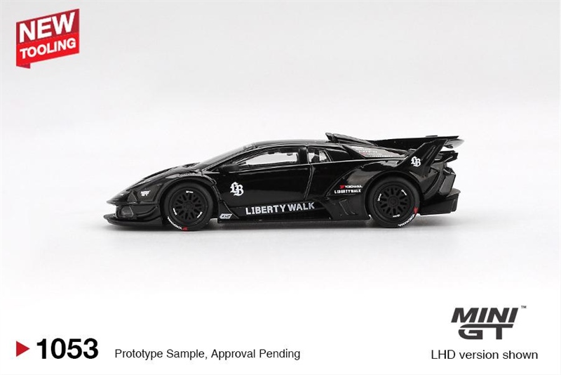  Mô hình xe Lamborghini LB-Silhouette WORKS MURCIELAGO GT Evo Black tỉ lệ 1:64 MiniGT MGT01053 
