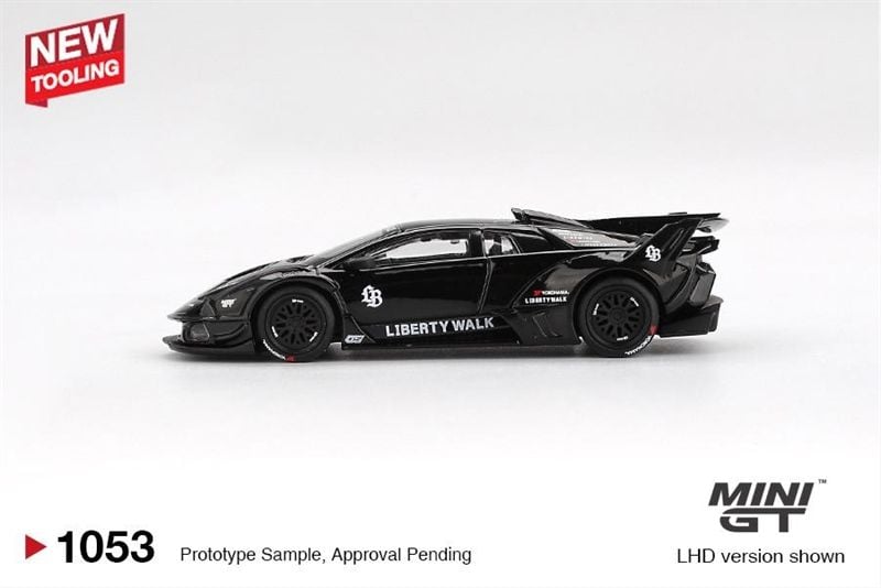  Mô hình xe Lamborghini LB-Silhouette WORKS MURCIELAGO GT Evo Black tỉ lệ 1:64 MiniGT MGT01053 NO CHASE 