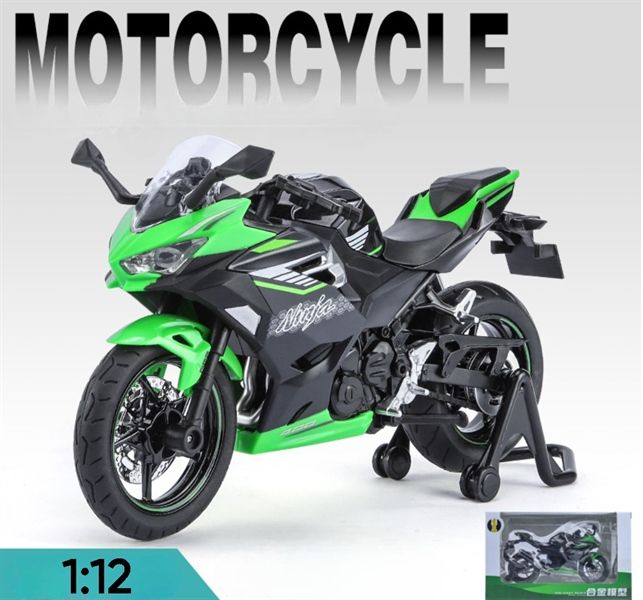  Mô hình xe Kawasaki Ninja 400 tỉ lệ 1:12 Huayi Alloy MT059 