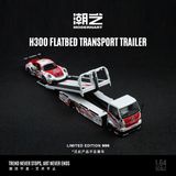  Mô hình xe H300 Flatbed Transport Trailer Painted Die-Cast Alloy Car Model tỉ lệ 1:64 ChaoYi ModernArt MD647217 