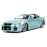  Mô hình xe Fast & Furious Brian's Nissan Skyline GT-R (R34) tỉ lệ 1:24 Jada Toys 54030 