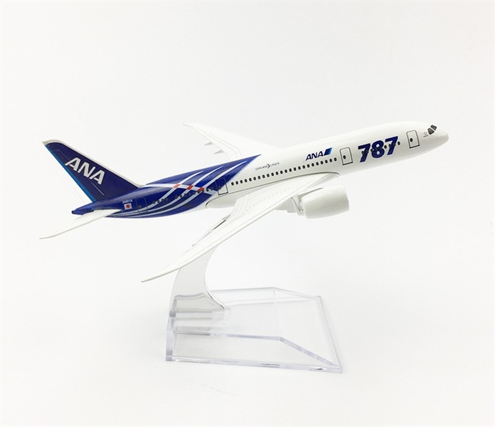  Mô hình máy bay Nhật Bản All Nippon Airways ANA Boeing B787 16cm MB16079 