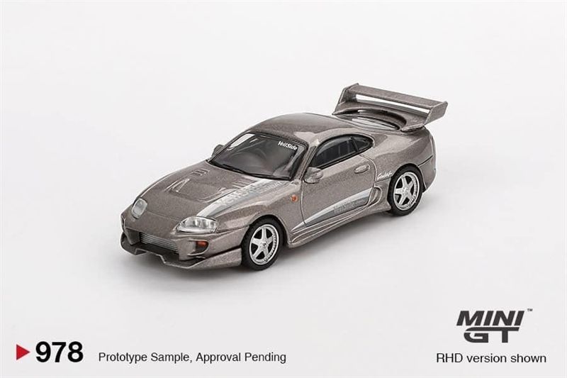  Mô hình xe Toyota Supra VeilSide Combat V-II Combat Grey CARD tỉ lệ 1:64 MINIGT MGT00978-BL 