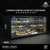  Hộp trưng bày container mô phỏng Mirror Parking Scene Simulation Model tỉ lệ 1:64 MoreArt MO400215 