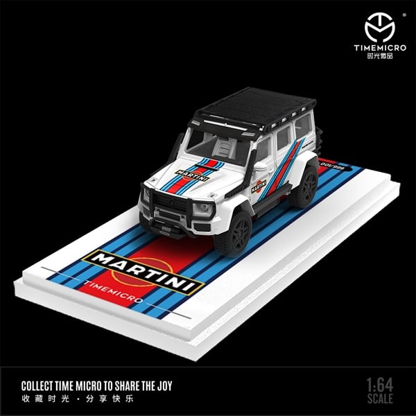  Mô hình xe Mercedes Benz G550 Martini tỉ lệ 1:64 Timemicro TM641313 
