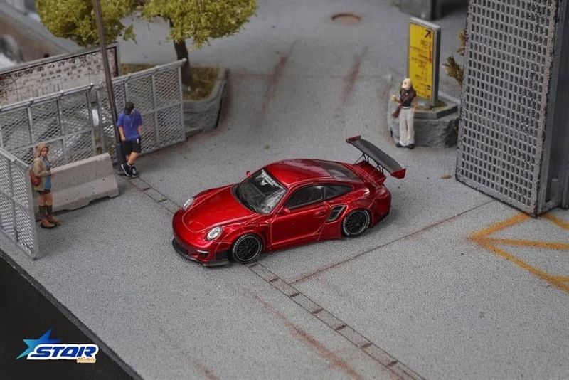  Mô hình xe Porsche 911 (997) Liberty Walk Limited To 999pcs tỉ lệ 1:64 Star Model OT64447 