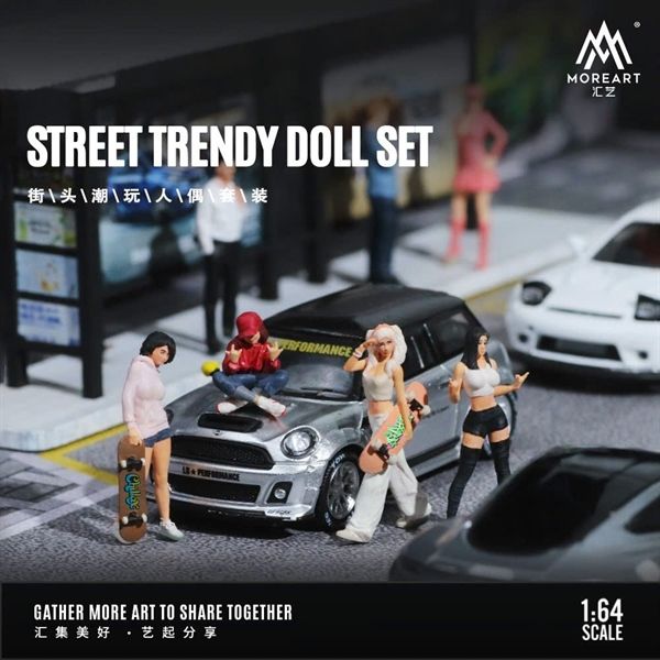  Mô hình nhân vật 4 figure Street Trendy Fashion Action tỉ lệ 1:64 More Art MO223030 