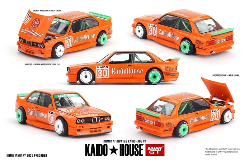  Mô hình xe BMW M3 KaidoHaus V1 tỉ lệ 1:64 Kaido House KHMG177 