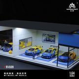  Hộp trưng bày mô phỏng Garage SPOON có đèn - mica bảo vệ tỉ lệ 1:64 MoreArt MO914509 