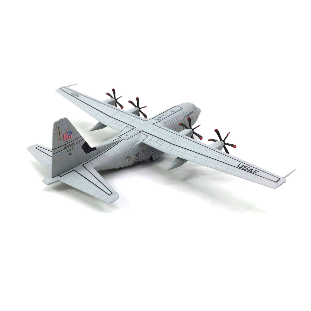 Mô hình máy bay vận tải quân sự C-130 U.S.AIR FORCE USAF AMERICA tỉ lệ 1:200 Ns models MBQS022
