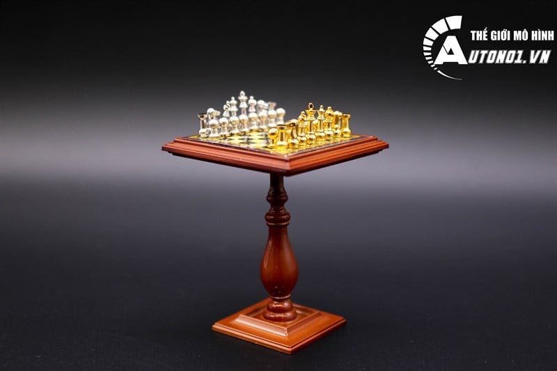  Mô hình decor bàn cờ vua kim loại DE029 
