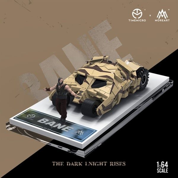  Mô hình xe Bane's Tumbler Camo kèm figure BANE đi kèm tỉ lệ 1:64 Modern Art More art MO222042 