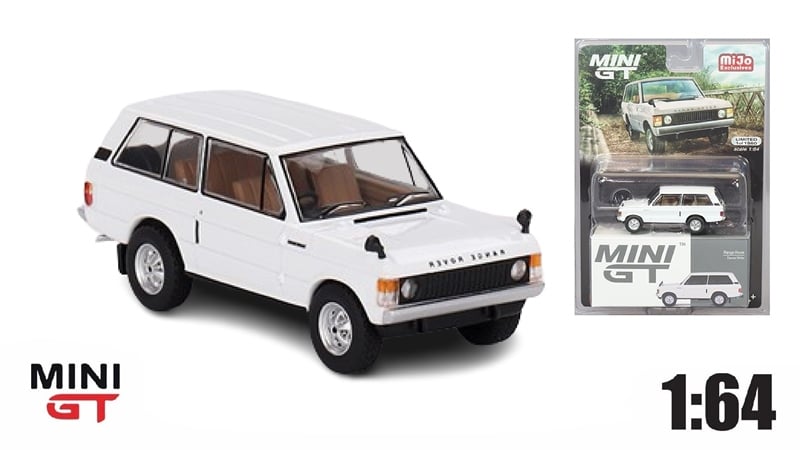  Mô hình xe Range Rover Davos White bản card tỉ lệ 1:64 MiniGT x Mijio MGT00658-MJ 