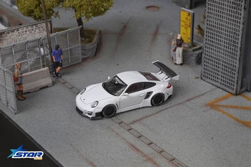  Mô hình xe Porsche 911 (997) Liberty Walk Limited To 999pcs tỉ lệ 1:64 Star Model OT64447 