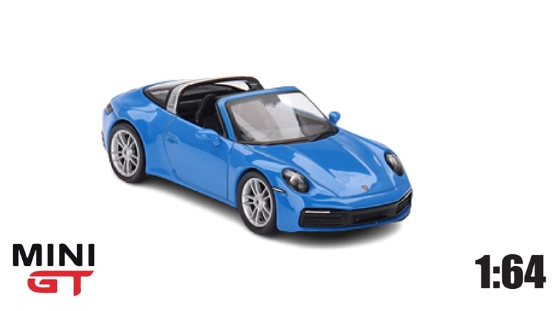  Mô hình xe Porsche 911 Targa 4S Shark Blue tỉ lệ 1:64 MiniGT MGT00610-CH 