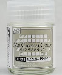  Lacquer xc01 effect diamond silver metallic sơn mô hình màu crystal kim cương bạc 18ml Mr.Hobby XC01 
