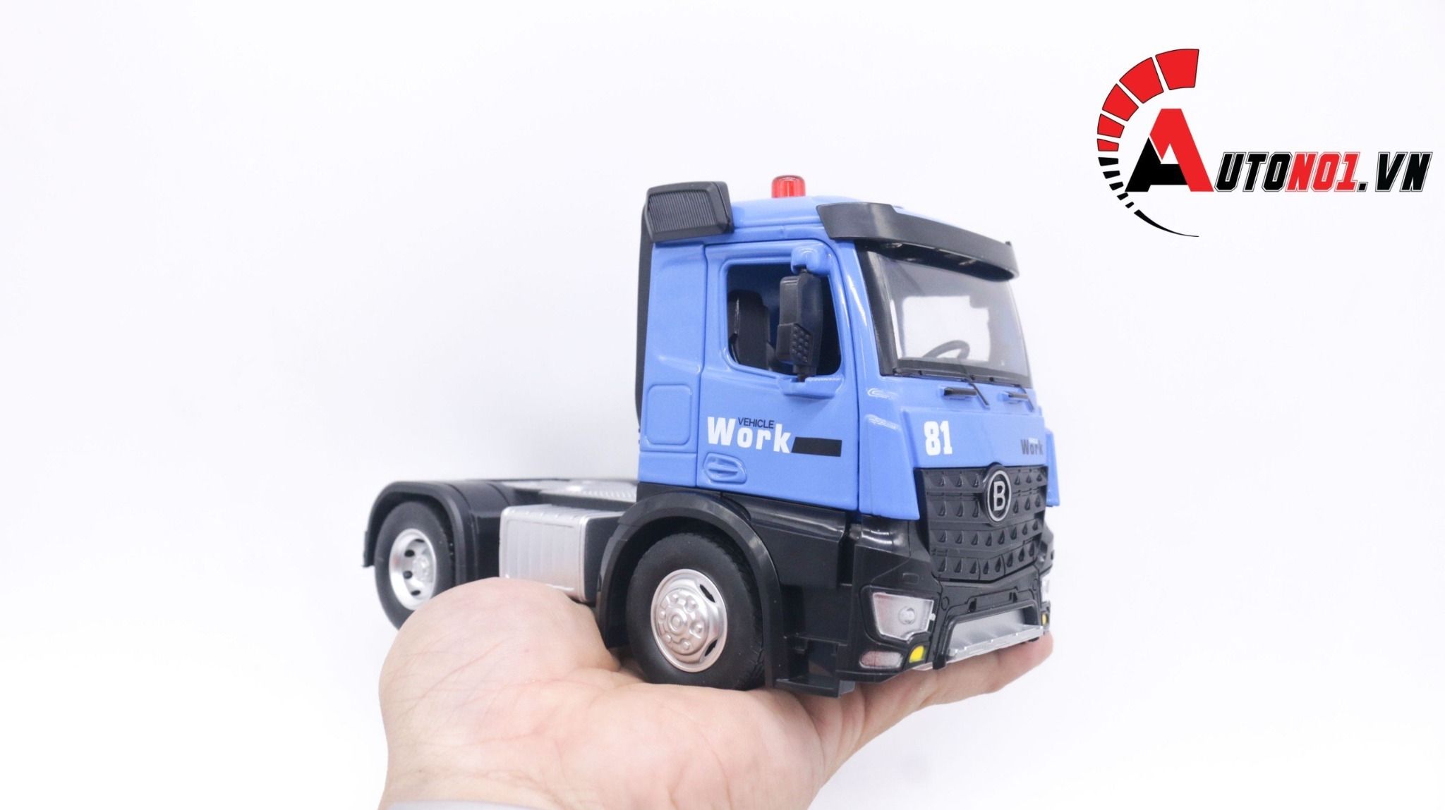  Mô hình xe container tỉ lệ 1:24 đầu kim loại - thùng xe nhựa Metal DieCast OT195 