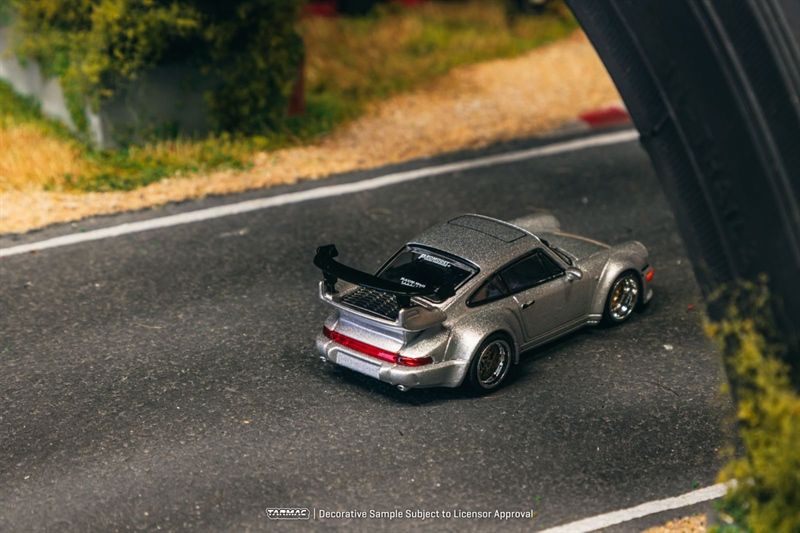  Mô hình xe Porsche Rauh Welt RWB 964 -Silver tỉ lệ 1:64 Tarmac Work T64-037-SL 