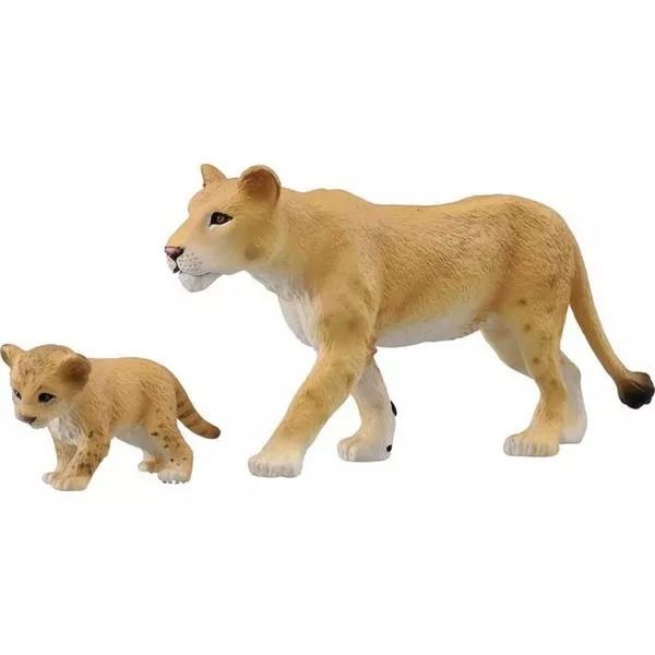  Mô hình động vật hoang dã cặp sư tử mẹ - con Lioness (With kid) ANIA AS-17 Takara Tomy 832010 
