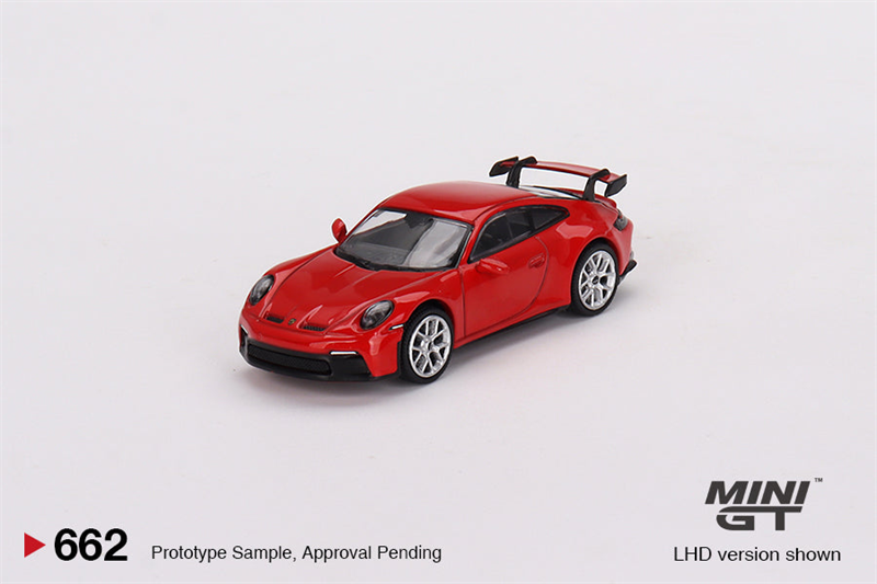  Mô hình xe Porsche 911 (992) GT3 Guards Red bản card tỉ lệ 1:64 MiniGT MGT00662 