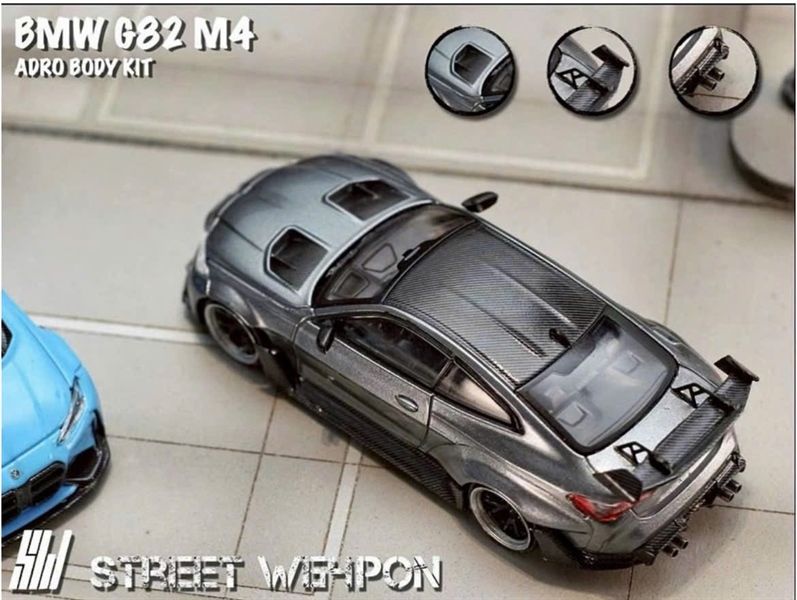  Mô hình xe BMW G82 M4 hợp kim tỉ lệ 1:64 Street Weapon OT64278 