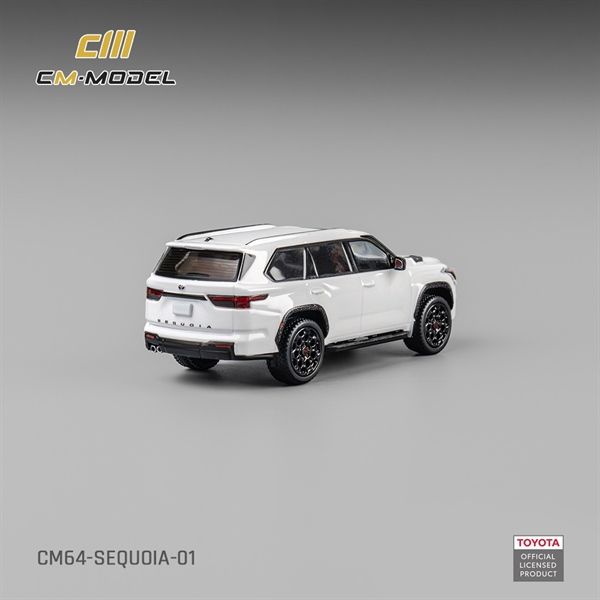  Mô hình xe Toyota Sequoia Pearl White tỉ lệ 1:64 CM Model CM64-SEWUOIA-01 