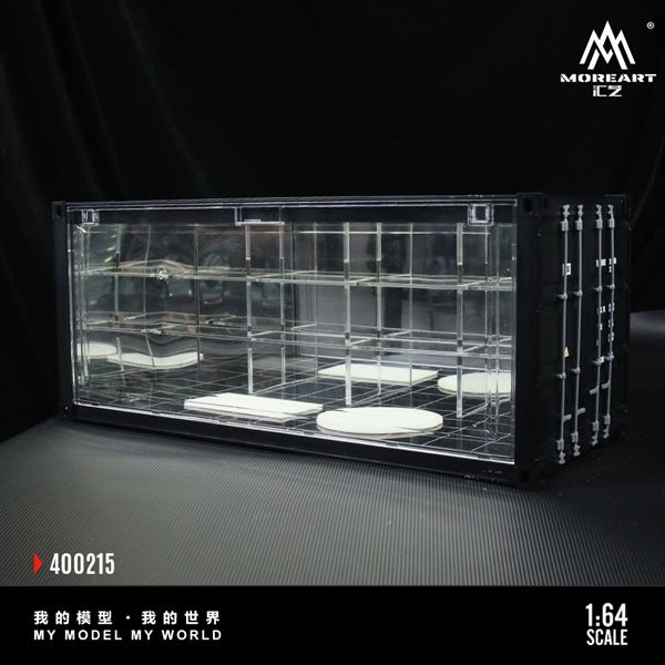  Hộp trưng bày container mô phỏng Mirror Parking Scene Simulation Model tỉ lệ 1:64 More Art MO400215 