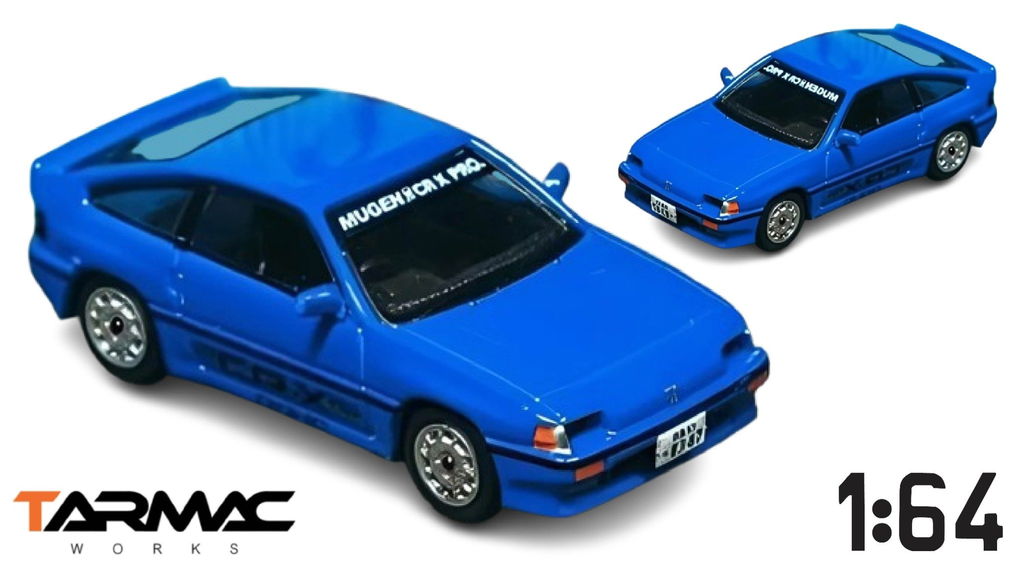  Mô hình xe HONDA Ballade Sports MUGEN CR-X PRO, Blue with box tỉ lệ 1:64 Tarmac Works T64G-TL058-BL 