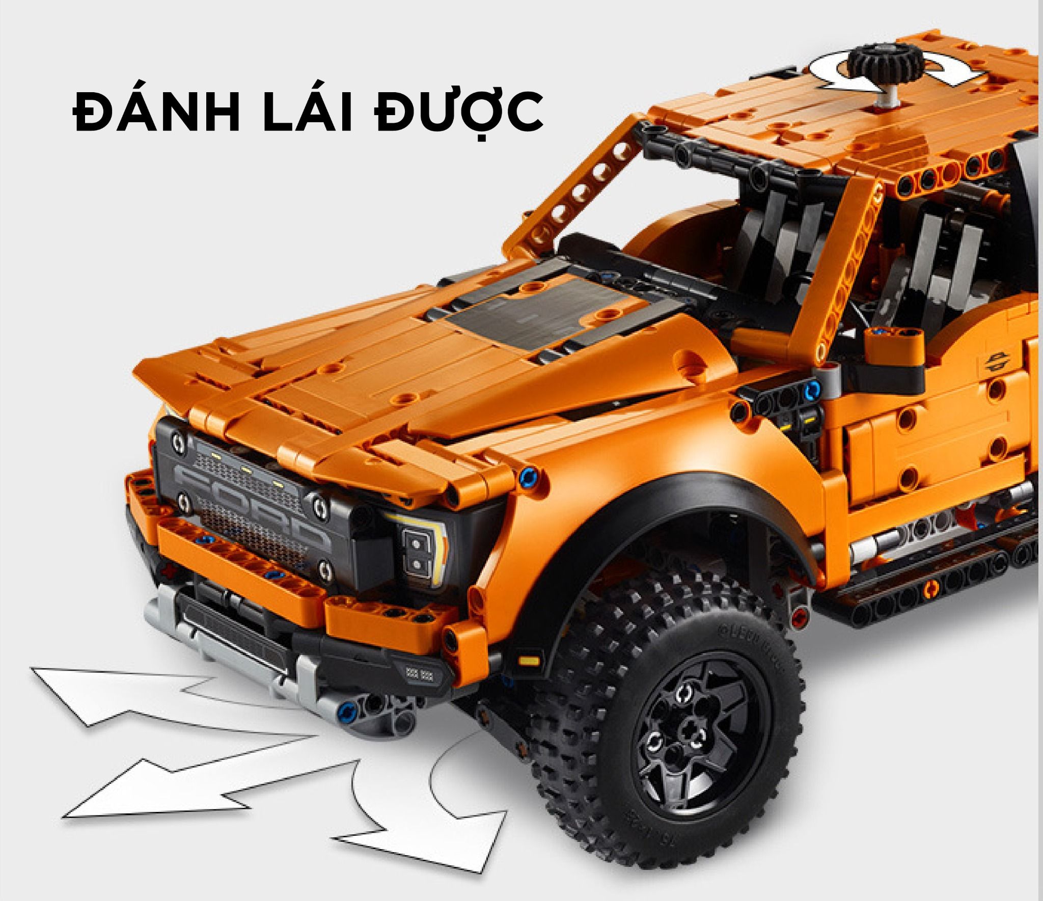  Mô hình xe ô tô lắp ghép Ford Raptor 2022 Technic 1379 pcs tỉ lệ 1:14 LG009 