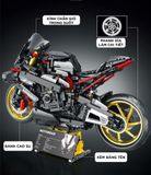  Mô hình xe mô tô lắp ghép BMW S100RR carbon black - oz racing Technic 1920 pcs tỉ lệ 1:5 LG010 