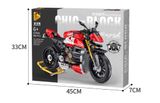  Mô hình xe mô tô lắp ghép Ducati Streetfighter v4 Technic 981 pcs tỉ lệ 1:5 LG011 
